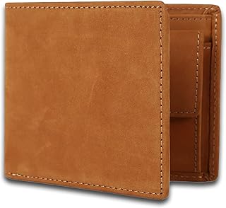 [亀登鞄製作所] 財布 メンズ 2つ折り 二つ折り財布 本革 薄型 （ 経年変化を楽しむ逸品 ） コンパクト 大容量 革 小銭入れ 薄い かさばらない カード ミニ財布 小さい 軽い 軽量 レザー (キャメル)