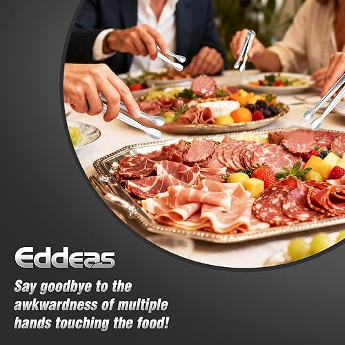 Vista 159 de 12 pinzas pequeñas para servir, minipinzas doradas de 4.3 pulgadas, pinzas de cocina doradas para servir alimentos, barra de café, fiesta de té