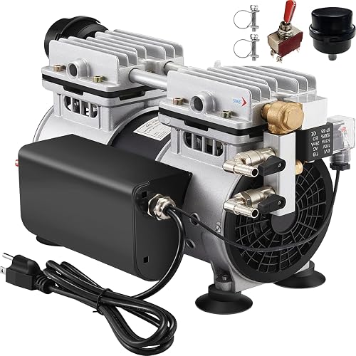 Pond Aerator Pump 5.2 CFM, 3/4 HP Aerator for Pond No Timer | For Pond and Lakes Up to 3 Acres 50’, Aeration Pump for Deep Water Oxygen Circulation, Individual Electrical Box & Switch
