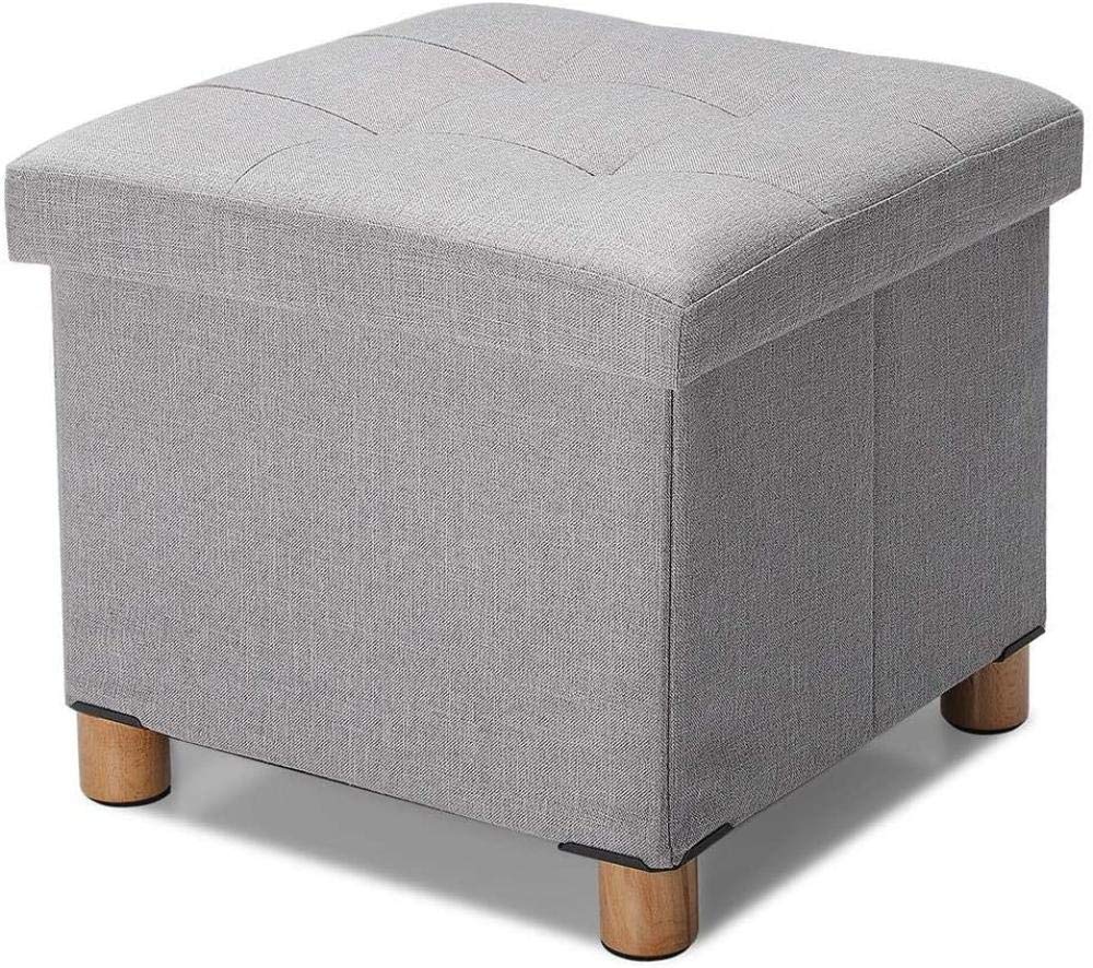 Siège de tabouret repose-pieds en lin pour un salon chaleureux