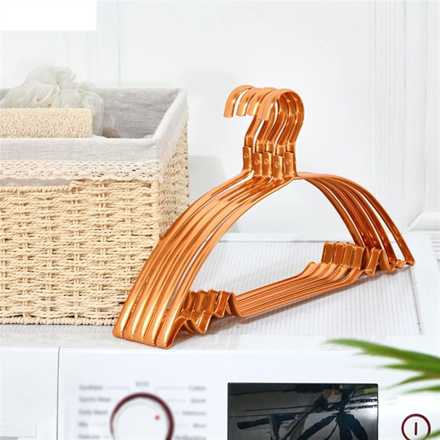 Clothes Hangers 10 Hangers Household Clothes Hanger Aluminum Alloy Non-Slip Hanger Wooden Coat Hangers/Metal Hanger/Plastic Hanger Racks