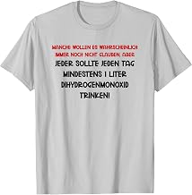 Chemistry Saying Funny Dihydrogen Monoxide DHMO H2O Water Humour T-Shirt