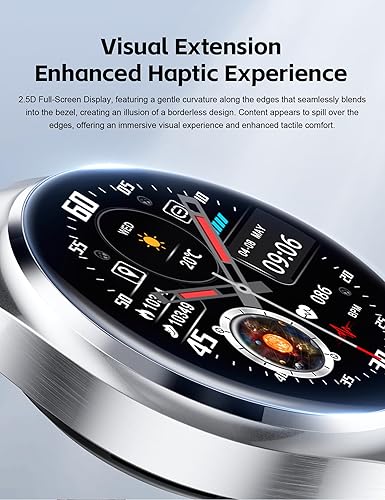 Miniatura 4 de Reloj inteligente con auriculares, reloj Bluetooth con auriculares, relojes inteligentes para hombre, material metálico, cuerpo ultrafino, efectos