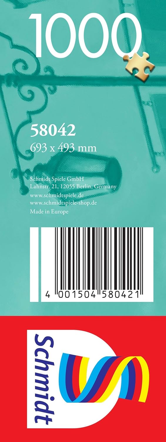 Schmidt Spiele 58042 Thomas Kinkade, Disney, Frozen, Celebrating in Arendelle, 1000 Piece Jigsaw Puzzle