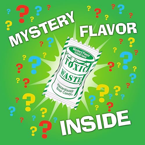 Miniatura 2 de TOXIC WASTE  Paquete de 3 tambores de edición especial de residuos tóxicos de caramelo agrio 5 sabores y 1 nuevo sabor misterioso 17 onzas