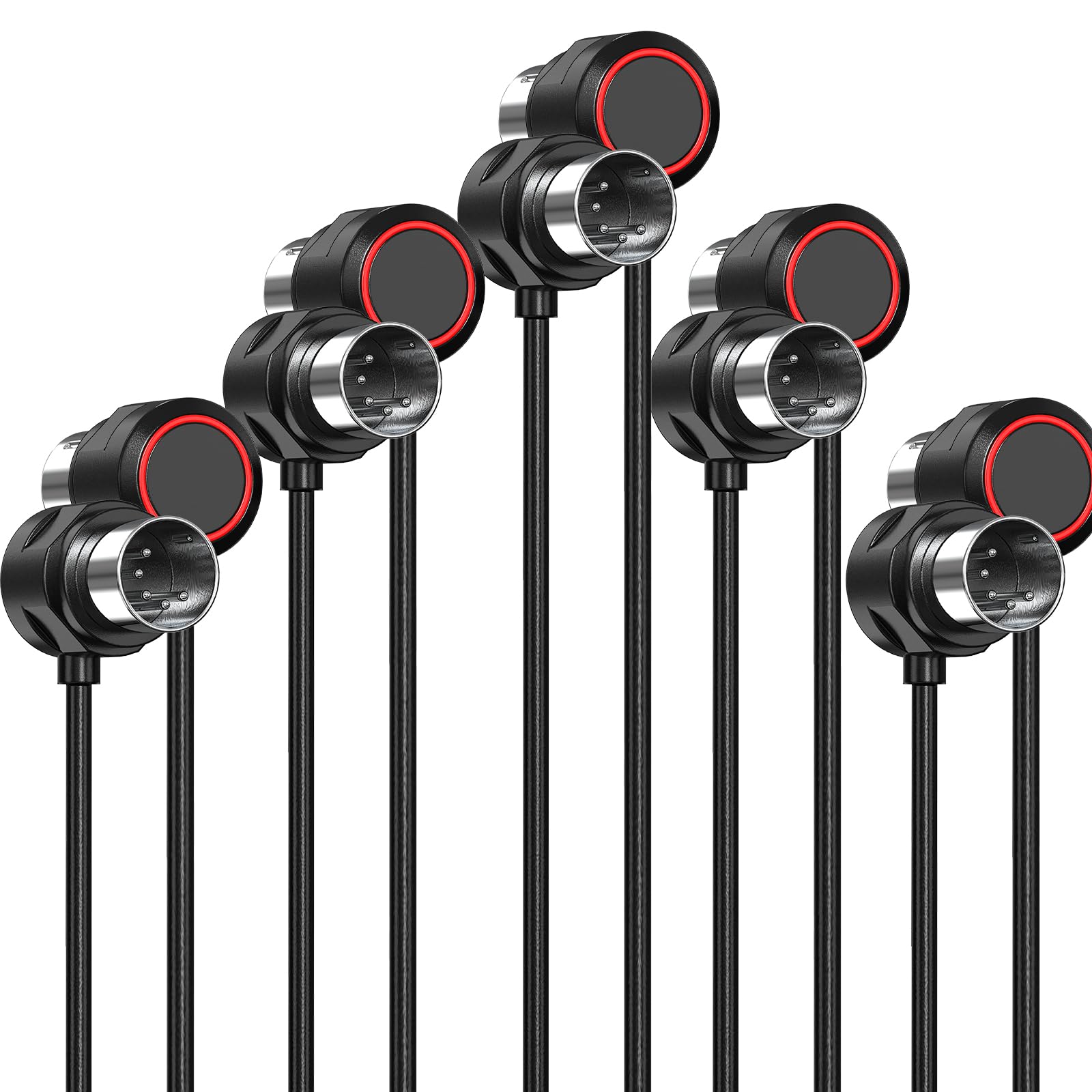 Ancable Angled Ultra-Thin MIDI Cable 5Pcs