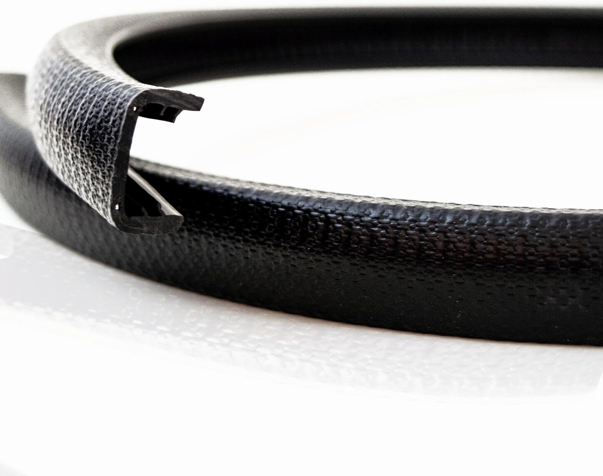 EUTRASKantenschutz 1224 EUTRAS KS1351 Edge Protector Profile Piping – Clamping Range 13 – 16 mm – Black – 5 m