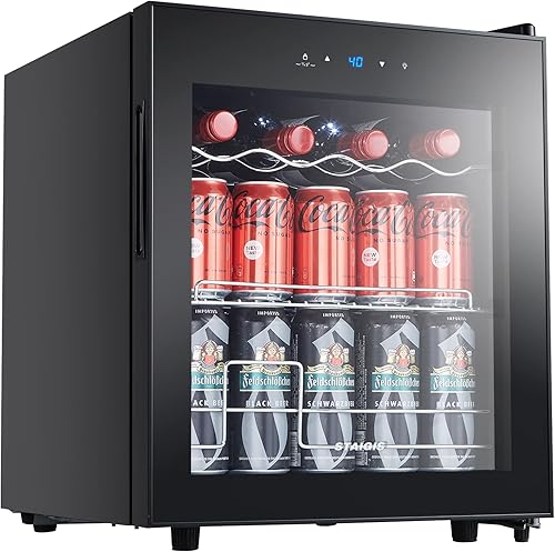 STAIGIS Refrigerador de bebidas, mini refrigerador de 1.6 pies cúbicos con capacidad para 45 latas, enfriador de bebidas pequeño para el hogar,