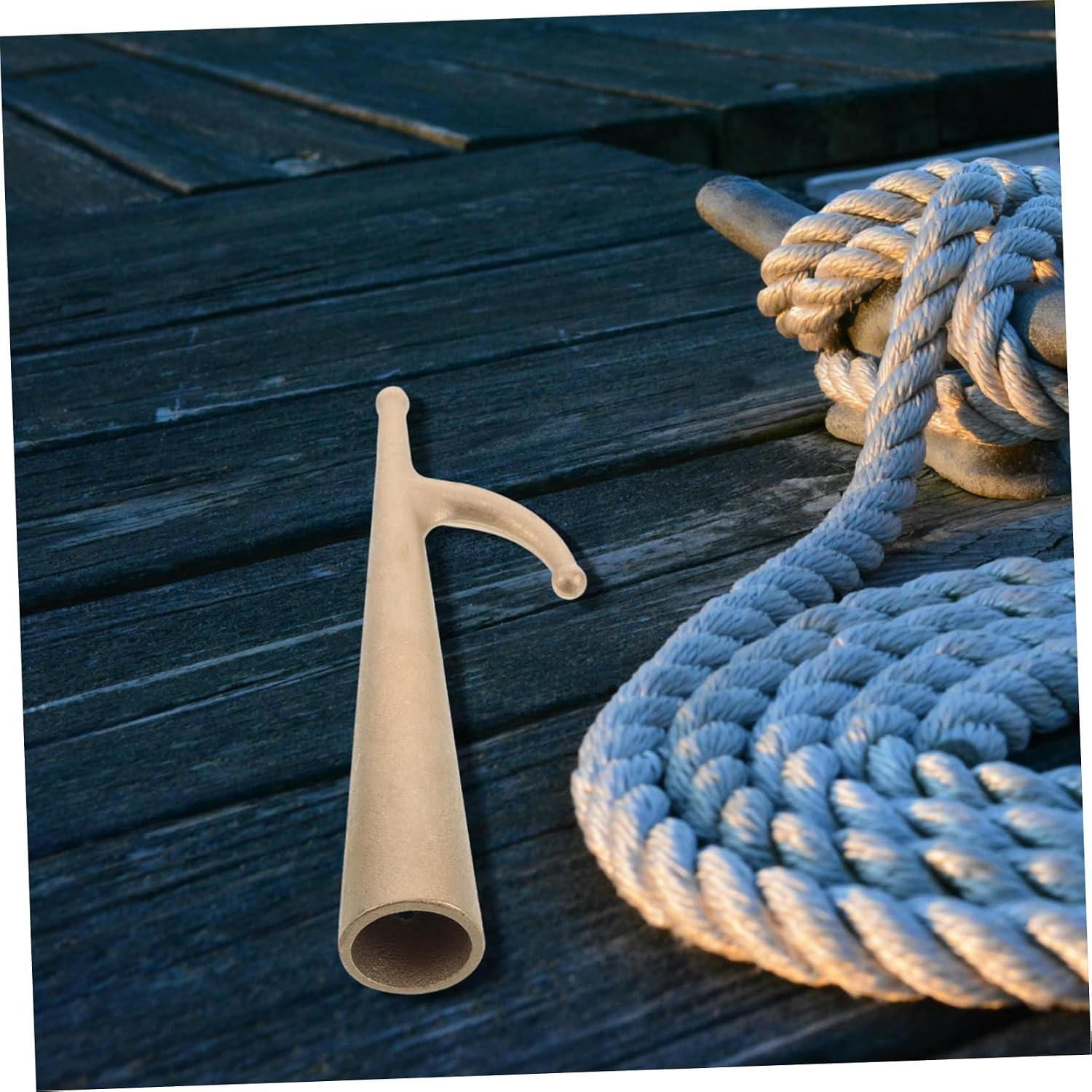 Outanaya Copper Boat Hook Durable Telescopic Docking Utility Hook Reliable Lifeboat Accessory for Yacht and Safety Copper Construction for Harsh Conditions