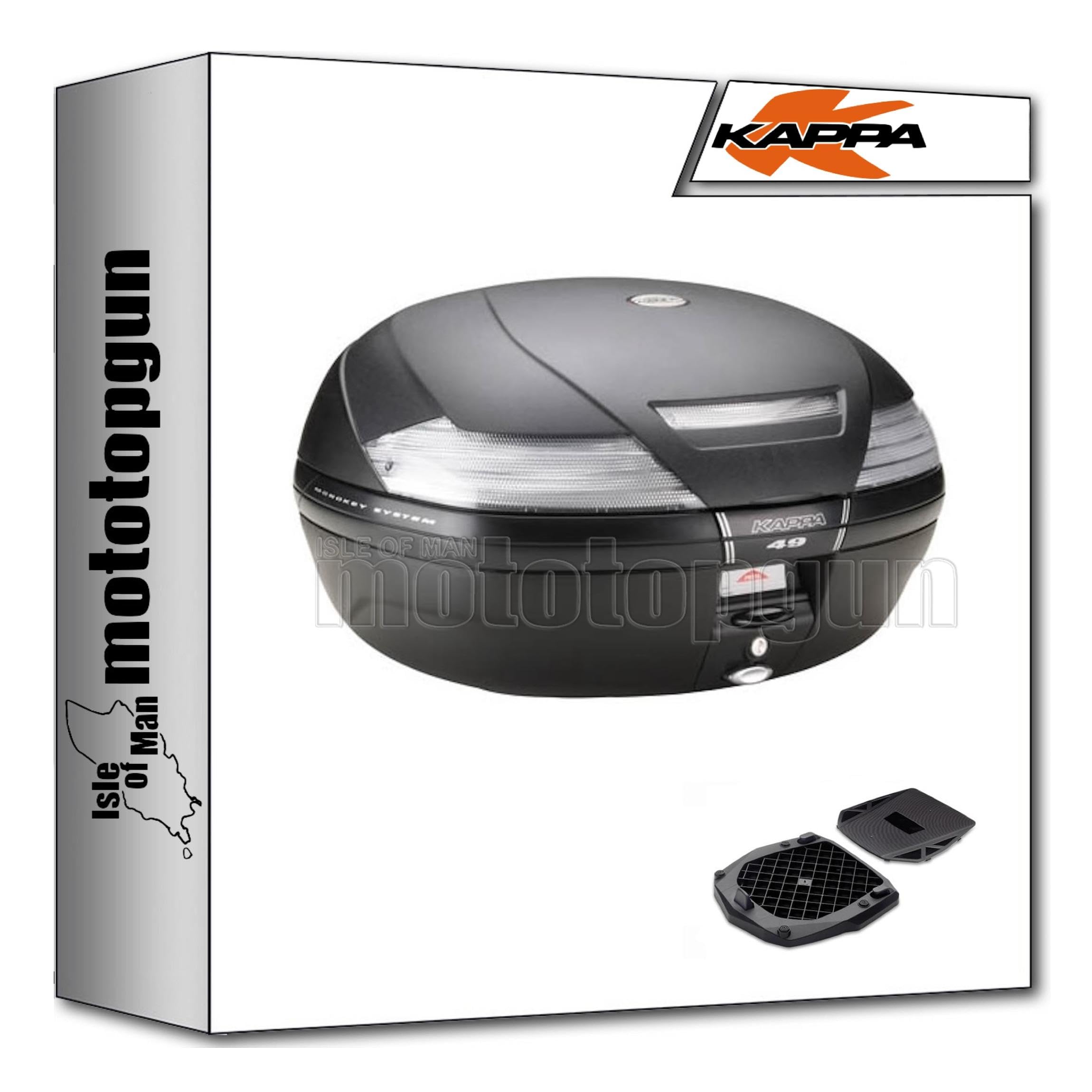 Support KR694 moto avec top case Kappa K49NT pour BMW R 1150 GS 2000-2003 - 3
