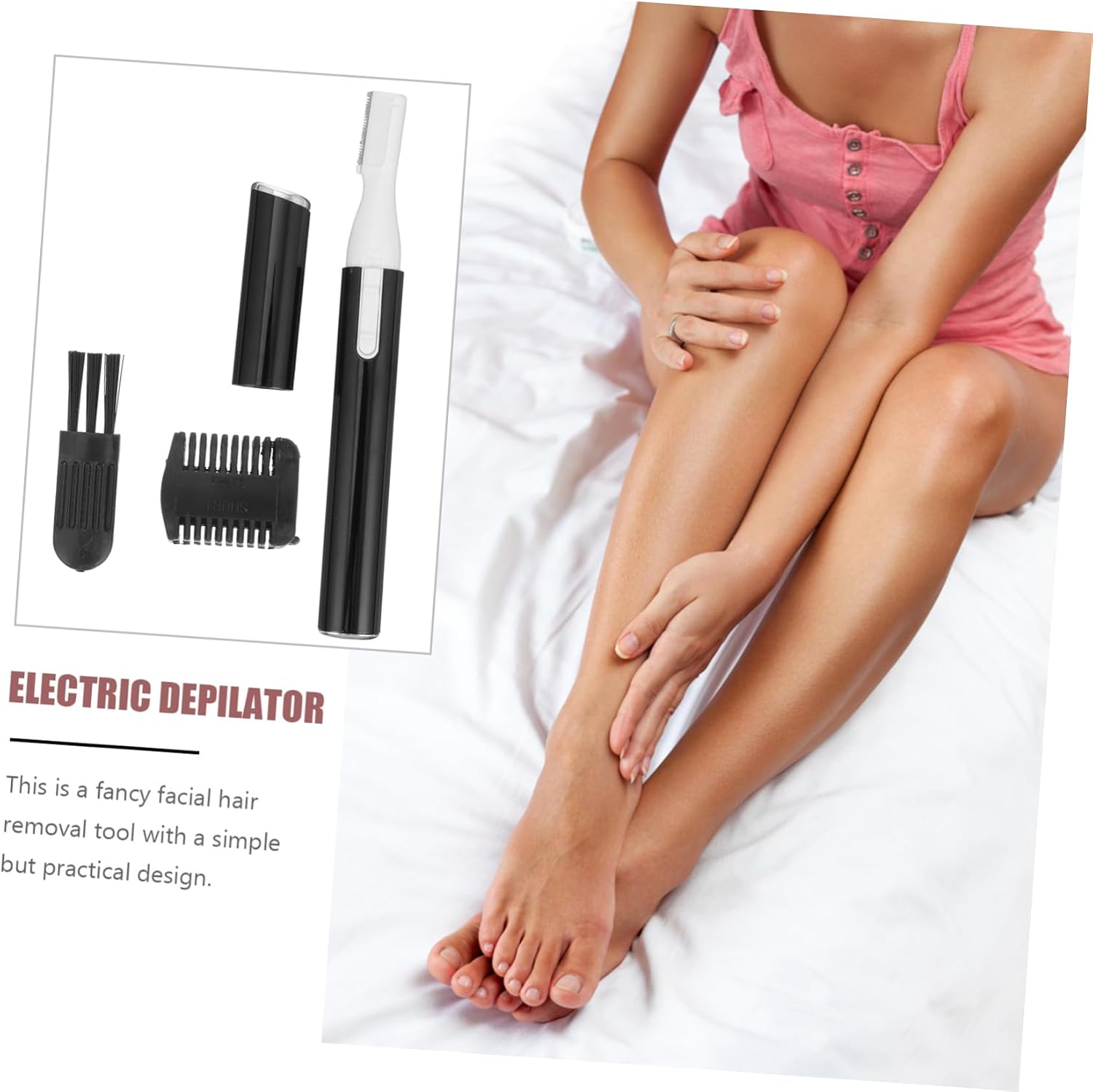 1set Electric Eyebrow Razor for Women Hair Removal for Face Eyebrows Single Blade Trimmer Compact Grooming Tool