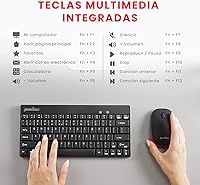 Vista 3 de Perixx PERIDUO-712B ES Wireless Keyboard and Mouse Combo - Black - Español QWERTY