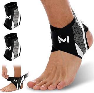 2 Pack Ankle Brace Compression Support Stabilizer for Men Women, Adjustable Lace up Ankles Sock,Basketball Ankle with Straps for Breathable Support for Sports Training and Daily Activity