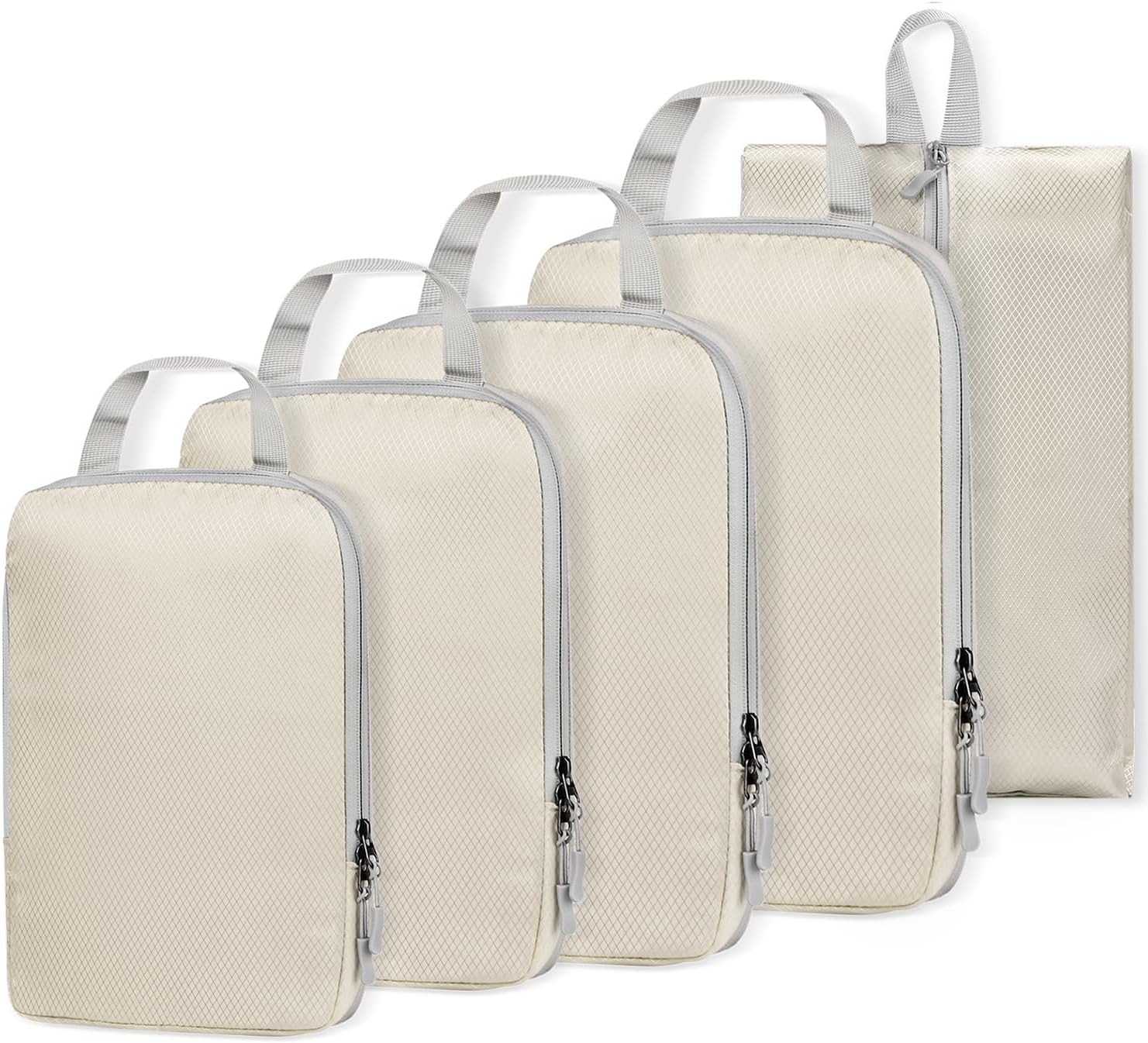 Etercycle Compression Packing Cubes for Luggage Expandable 5 Set