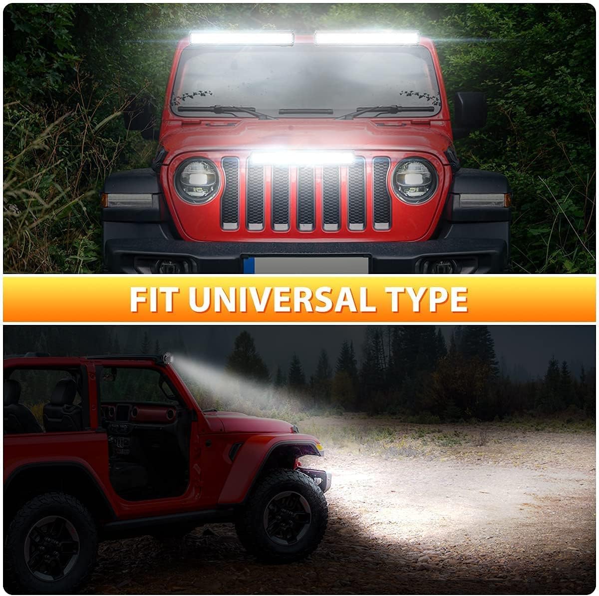 One-Day Sale: Up to 40% Off LED Light Bar 20 Inch 420- watt Off Road Light Flood Spot Combo IP68 Waterproof Triple Row 52000-lumen Heavy Duty Driving Light Work Lighting for ATV Trucks Tractor Trailer with Wiring Harness New Arrivals LED Light Bar 20 Inch 420- watt Off Road Light Flood Spot Combo IP68 Waterproof Triple Row 52000-lumen Heavy Duty Driving Light Work Lighting for ATV Trucks Tractor Trailer with Wiring Harness