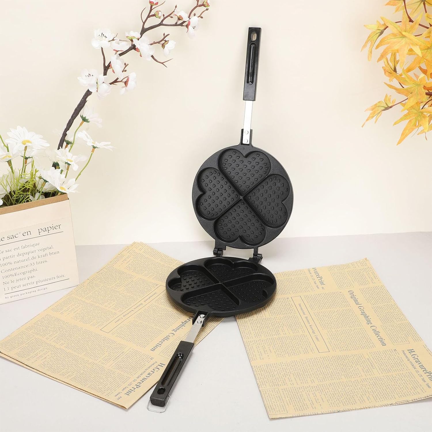 Aluminum Inspired Frying Pan with Fast Heating for Indoor Baking