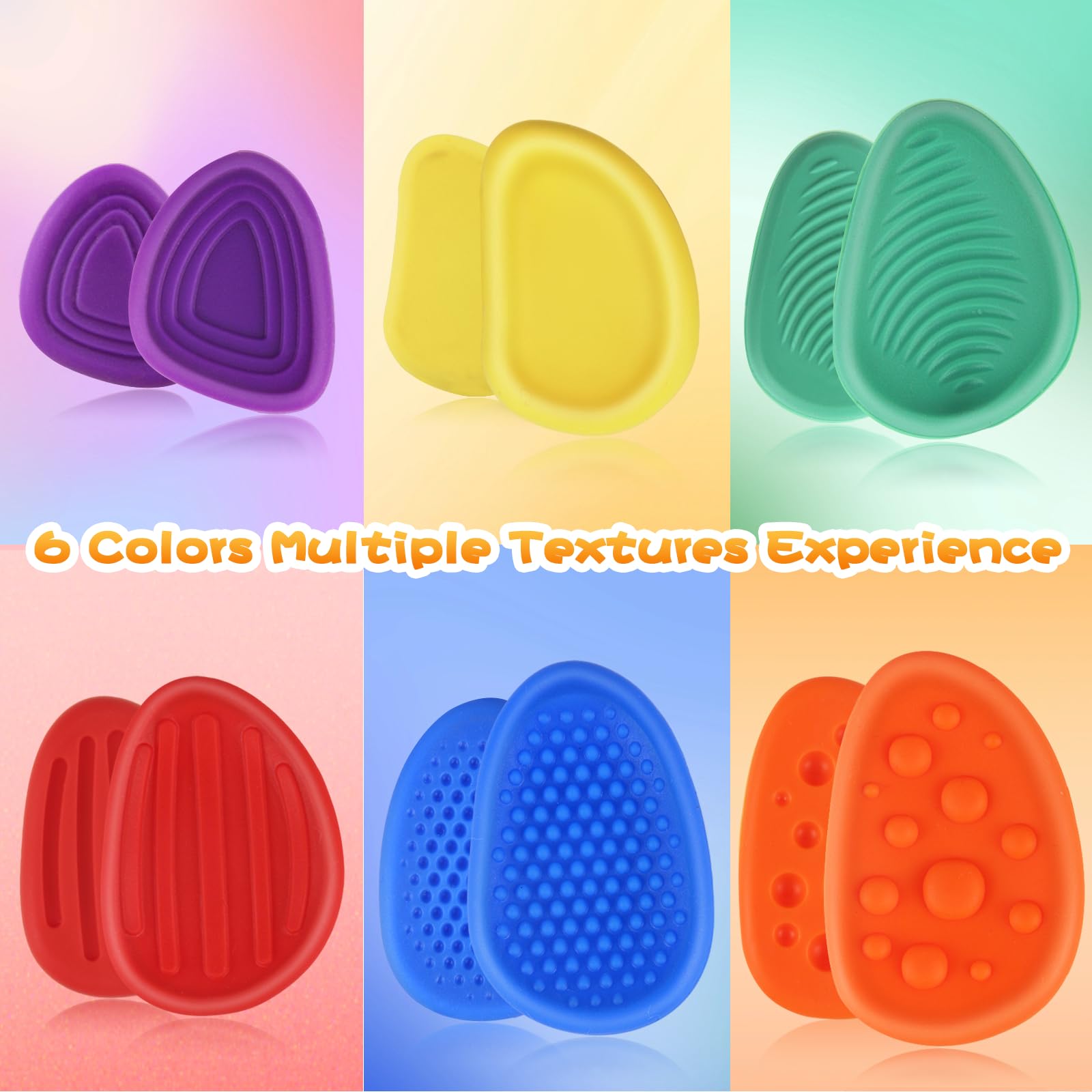 Juvuno 6 Pcs Sensory Stones - Image 4