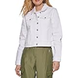 womens Denim Jacket Cropped Button Up Jacket
