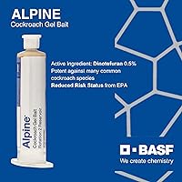 Vista 3 de BASF Alpine Rotation 2 - Asesino de cebo de gel para cucarachas para control de infestaciones en interiores o exteriores, aplicador de jeringas