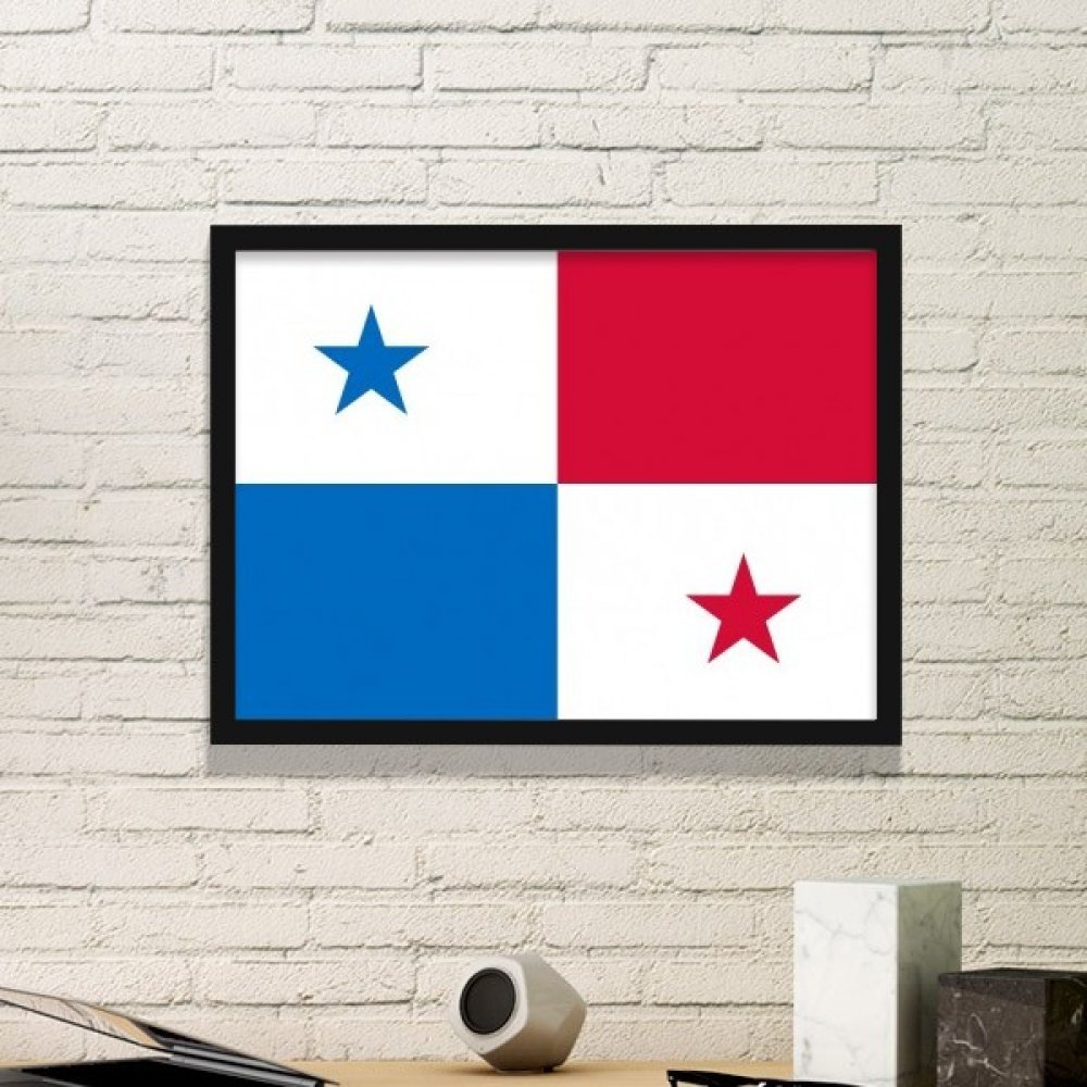 Cadre photo Panama avec sticker mural noir moyen pour décoration pays