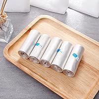 Vista 2 de Mini bolsas de basura para mini basura, bolsas de basura pequeñas, 200 unidades/10 rollos, color blanco