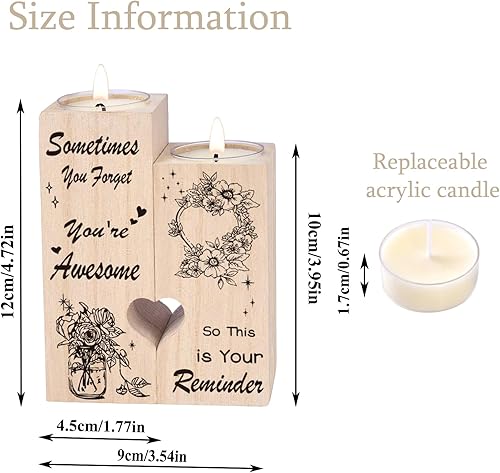 Miniatura 6 de Hua Feishang -Candelabros de regalo de cumpleaños para mujeres, regalos para mujeres, amigos, colegas, mejores amigas, hermanas, padres, regalos