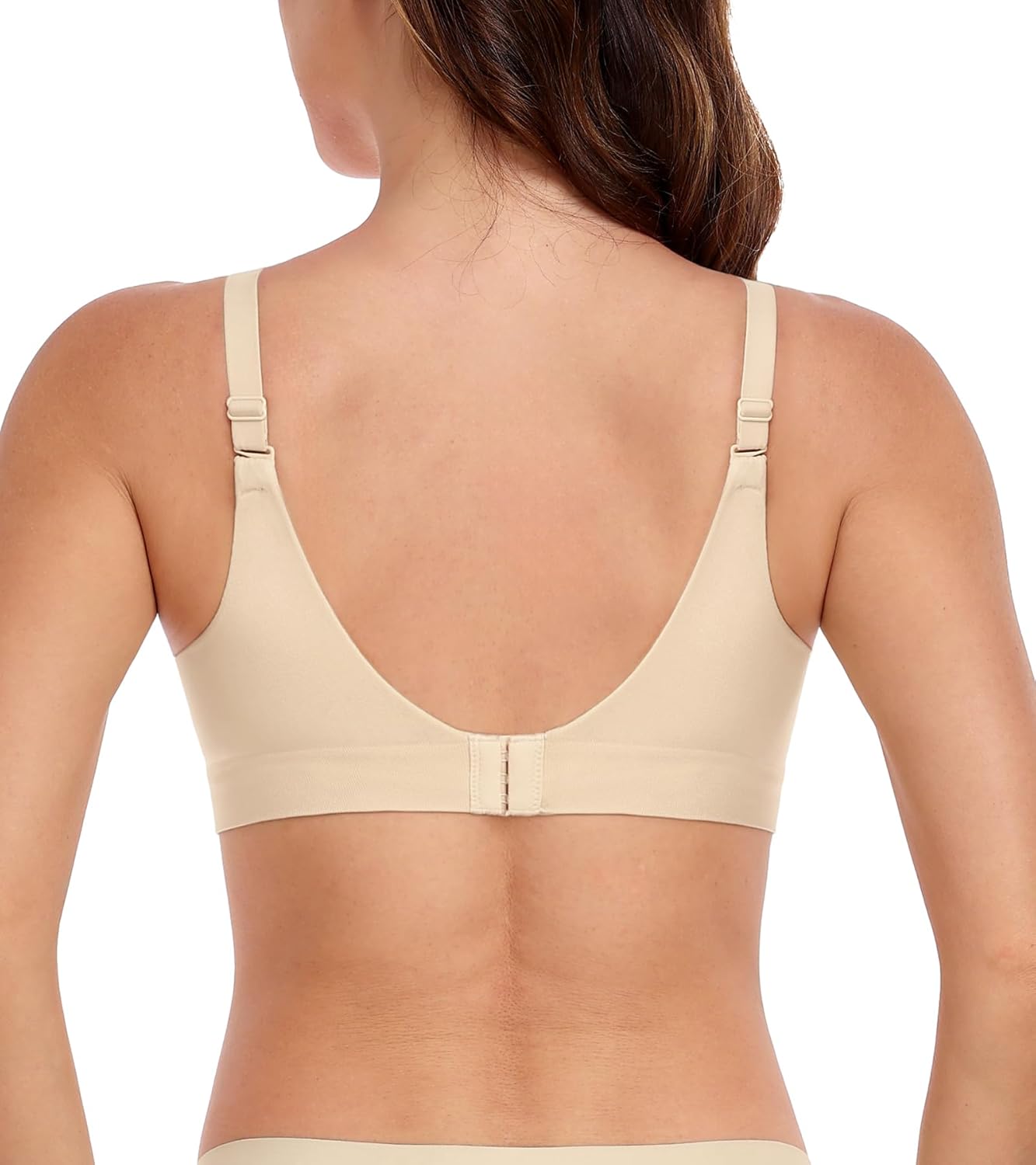 Women's Wireless Bra No Underwire Bralettes Supportive Push Up Full Coverage Plus Size Bras - Image 7