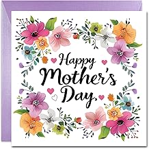 Printperfect - Mother's Day Card - Card For Mum - Special Mum Flowers Card - Mothers Day Card - Beautiful Floral Design - Just for Mums
