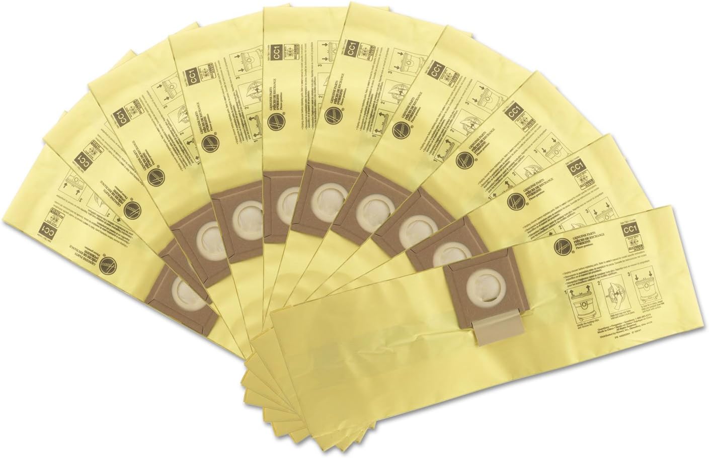 Hoover Commercial AH10263 Disposable Vacuum Bags Allergen