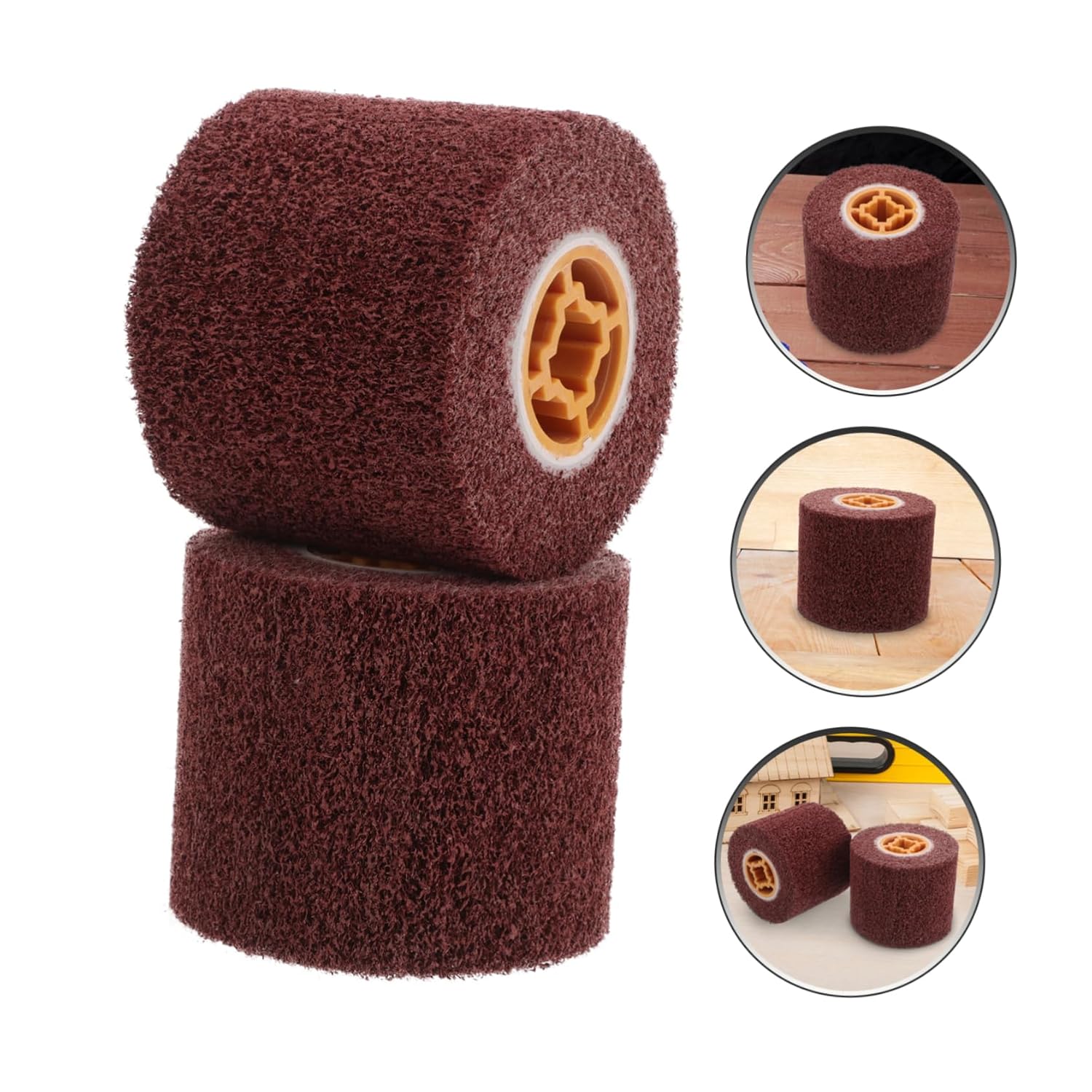 Alipis 2pcs Surface Conditioning Tool Wheel Stainless Steel Polishing Wheel for Drill Metal Polishing Buffing and Burnishing