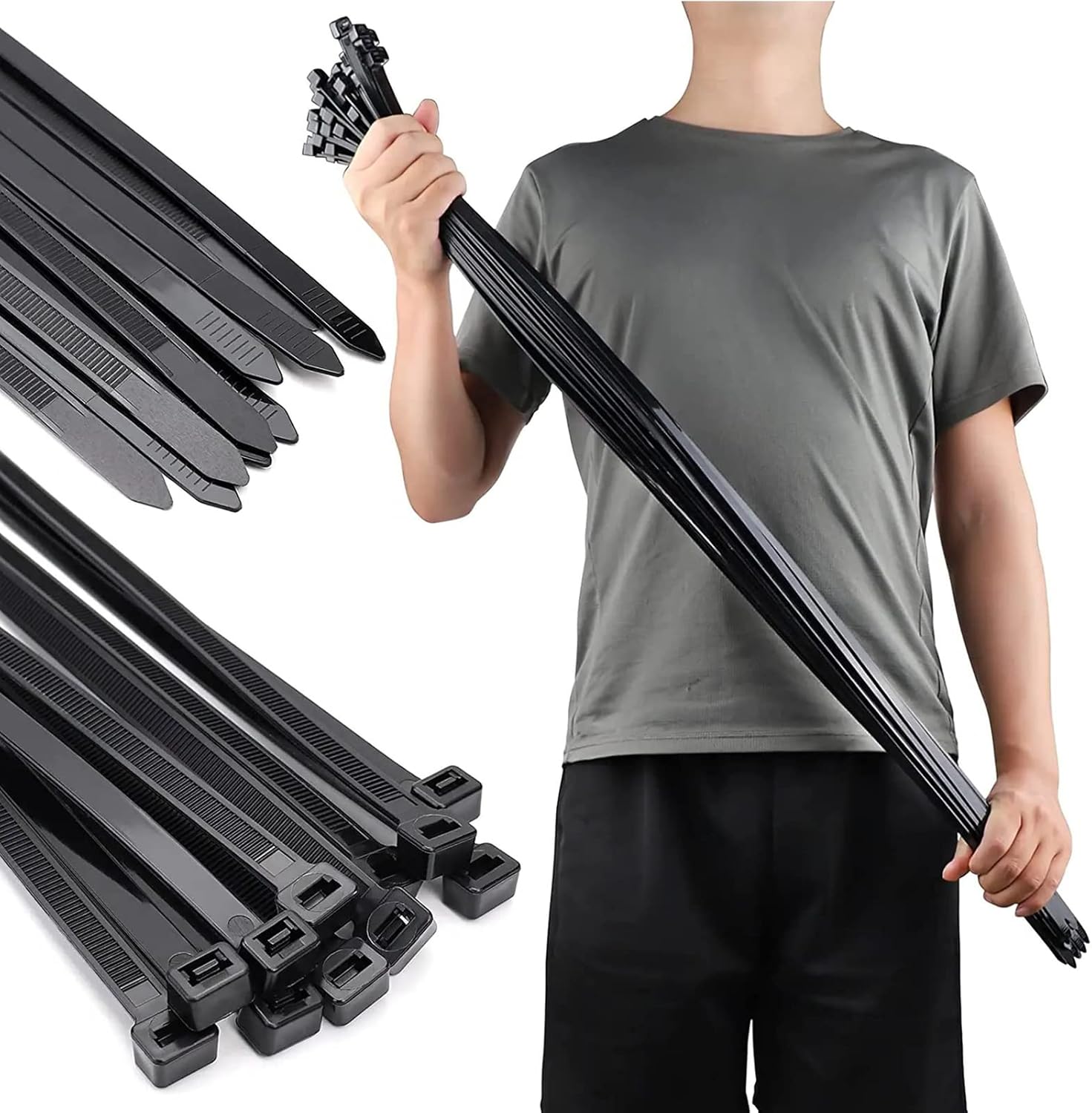 Long Zip Ties Heavy Duty 30 inch, Large Zip Ties with 200