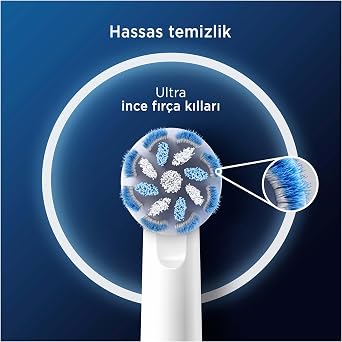 Oral-B Sensitive X-Filament Şarjlı Diş Fırçası Yedek Başlığı 2 Adet