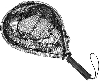 Red de aterrizaje Dioche, aleación de aluminio, negro, 54x31 cm, 26,9 cm de profundidad, ligera, mango antideslizante, ideal para amantes de la pesca