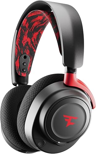 SteelSeries Arctis Nova 7 FaZe Clan Edition - Multi-Platform Premium Wireless Gaming Headset - Limited Edition - Dual Wireless 2.4 GHz & Bluetooth - 38 HR Fast Charge Battery - PC,PS,Mac,Mobile,Switch - 7