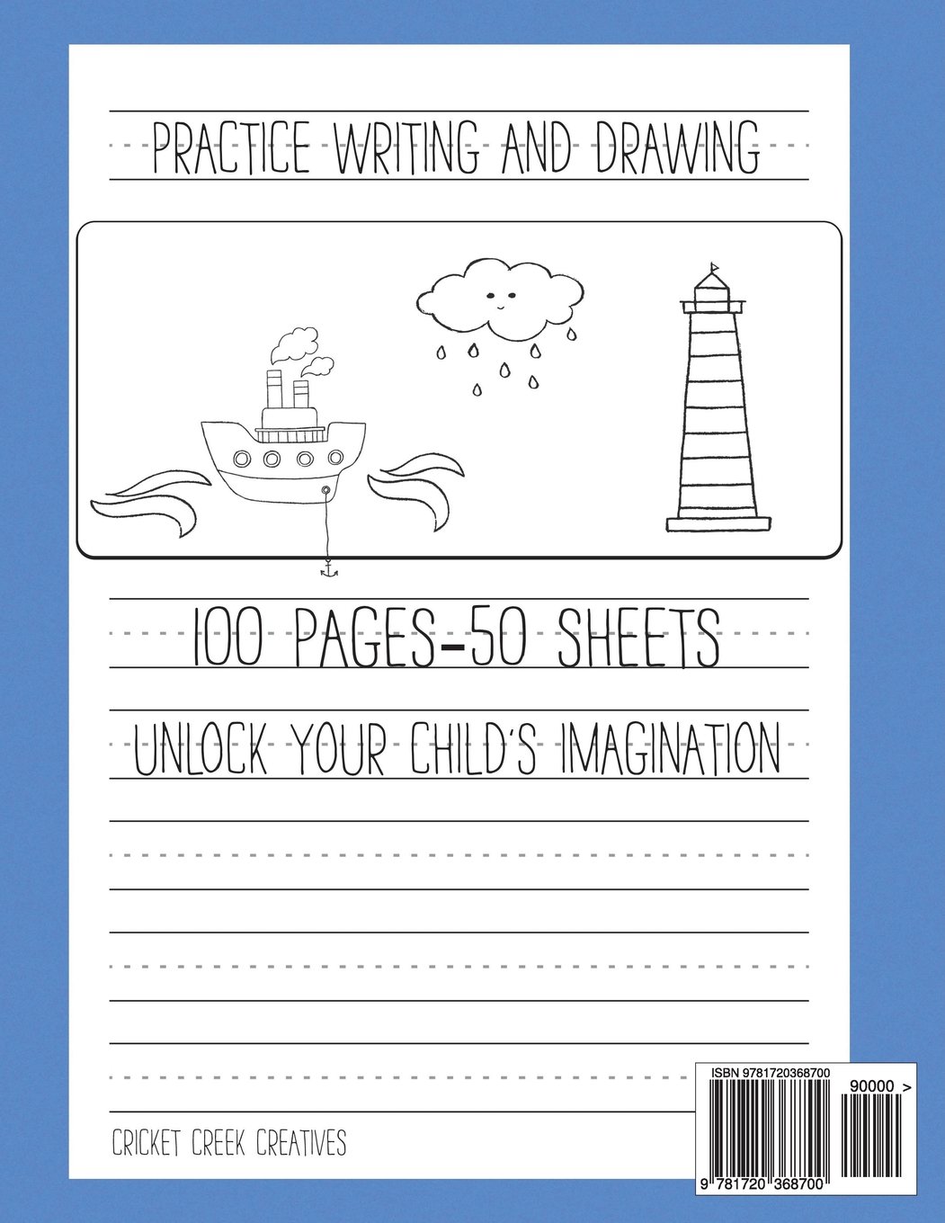 Create Your Own Story: Blank Kids Journal To Draw And Write In - Primary Lined Notebook with Blank Drawing Boxes - 8.5" x 11", 100 Pages image 2
