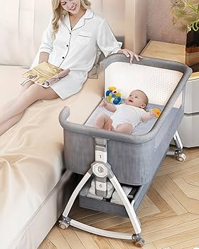 Amazon.com: 4 in 1 Baby Bassinet & Bedside Sleeper with Soft