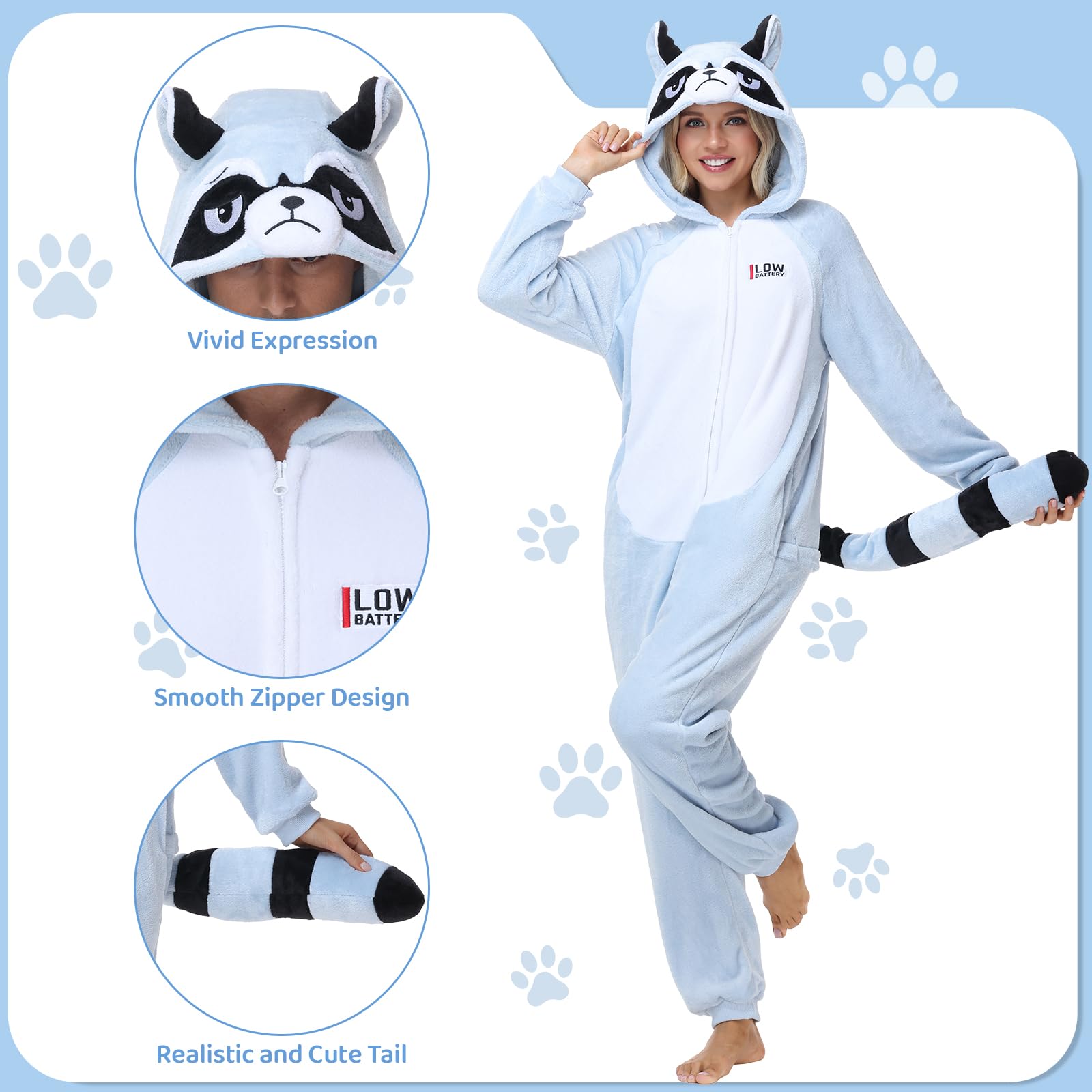 Ezuwail Pijama unisex para adultos, disfraz de animal para mujeres/hombres