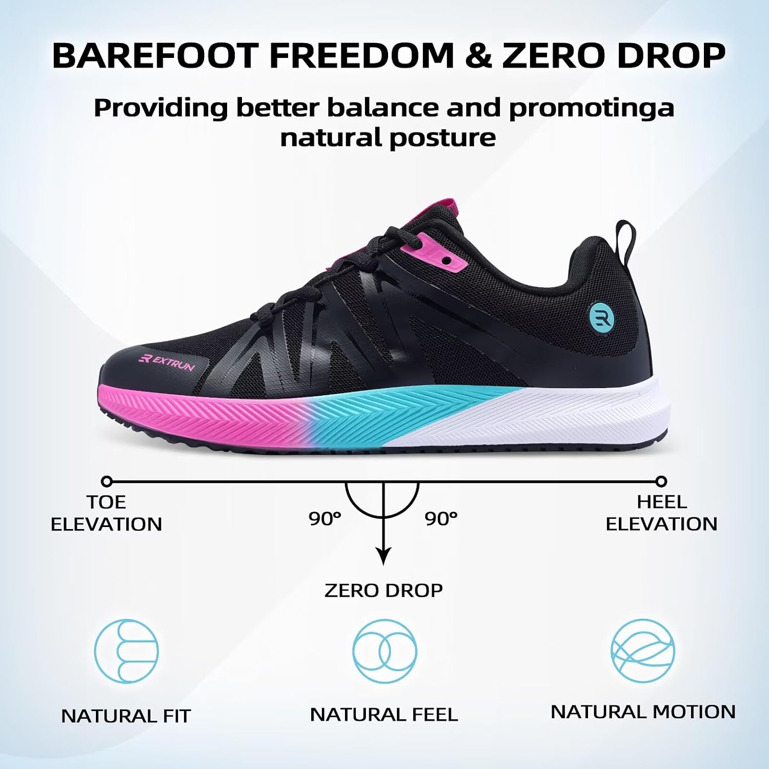 Women's Orthopedic Wide Toe Box Barefoot Shoes: Comfortable Arch Support Plantar Fasciitis Sports Zero Drop Walking Shoes, Casual Orthotic Diabetict Running Sneakers for Foot and Heel Pain Relief