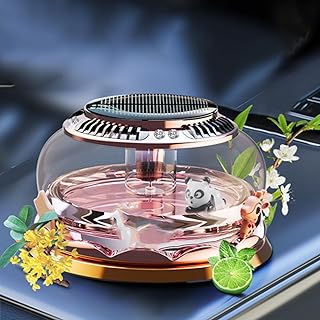 Solar Powered Car Perfume Decoration, Rotating Aromatherapy Diffuser Ornament with Air Purifier Technology, Thoughtful Vehicle