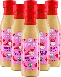 Tessemae's All Natural Salad Dressing - Fresh Flavors for Every Plate (6 pack, BUFFALO RANCH)