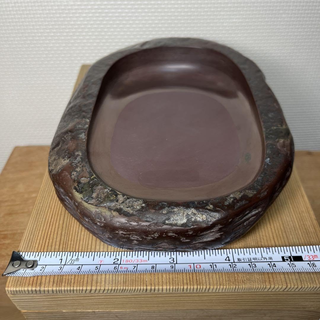 紅渓石硯、3代羊堂作品蓋つき｜ホビー・楽器・アート