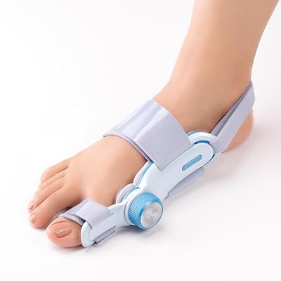 Frido Orthotics Bunion Corrector for Men & Women, Pack of 1 | Adjustable Toe Straightener with Pressure Control Knob & S