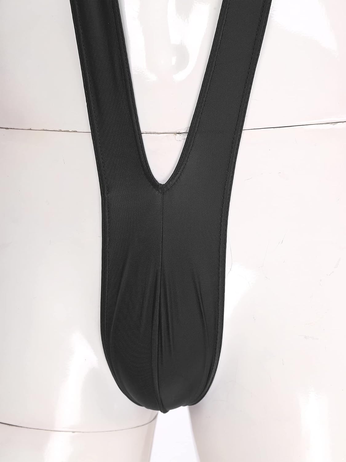 Men's Mankini Swimsuit Y Sling Stretch Bodysuit Suspender Strap Thongs Deep V Jumpsuit
