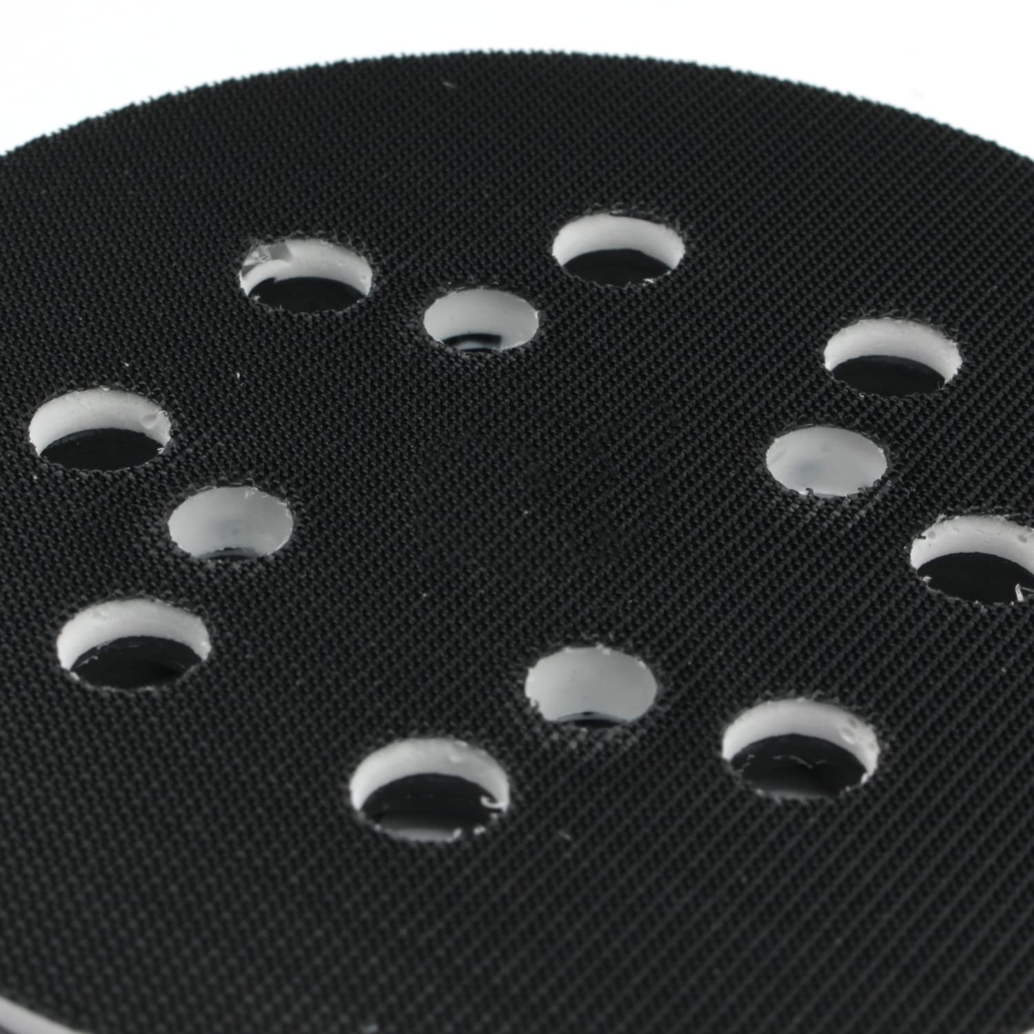 1 piatto abrasivo in velcro, durezza media, 8 fori, 125 mm, compatibile con levigatrice orbitale Bosch PEX 300 AE, PEX 400 AE, PEX 4000 AE, Advanced Orbit 18