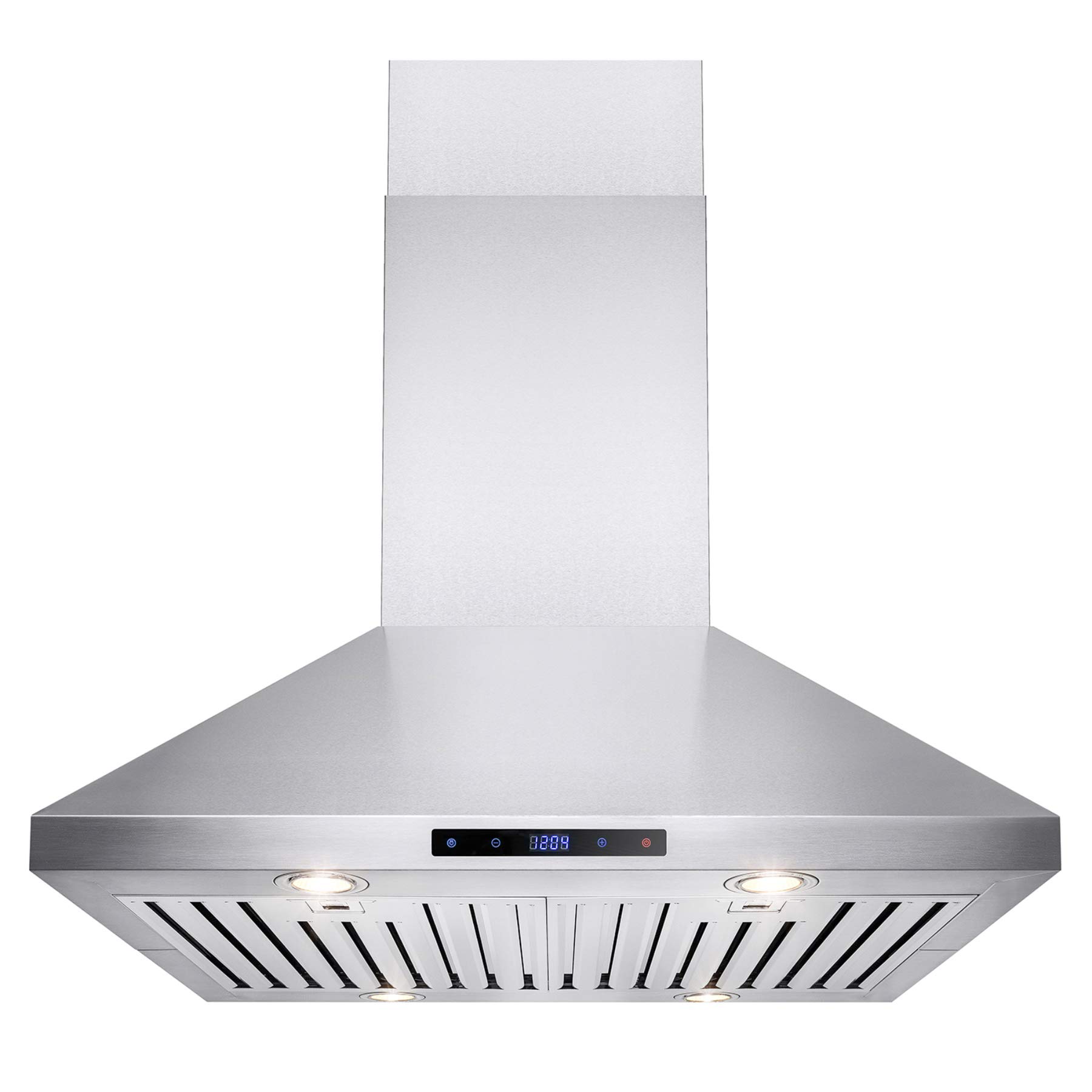 Buy AKDY 30 in. Convertible Kitchen Island Mount Range Hood in Brushed