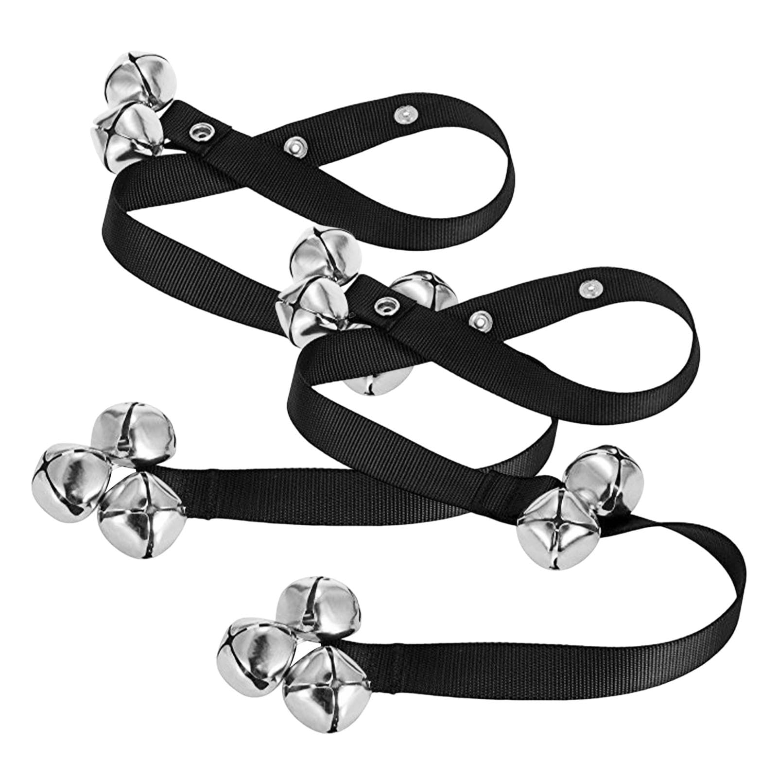Sernvaloq 2 Pcs Dog Training Doorbell for Potty Training, Dog Toilet Training Bells, 7 Extra Loud Doorbells with Strong Strap for Small, Medium, Large Dogs(COLOR:Silver)