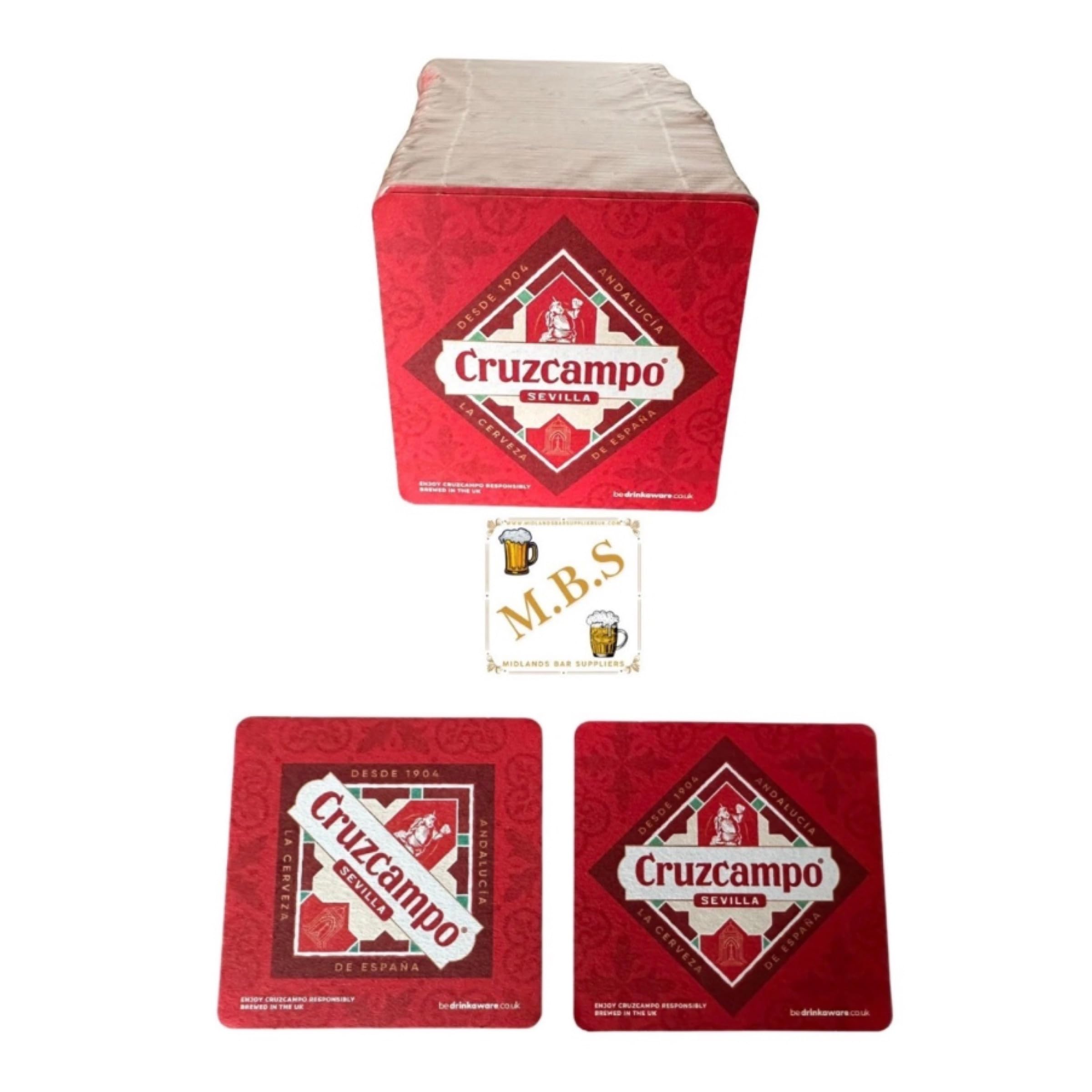 Cruzcampo Beer Coasters, Pack of 100