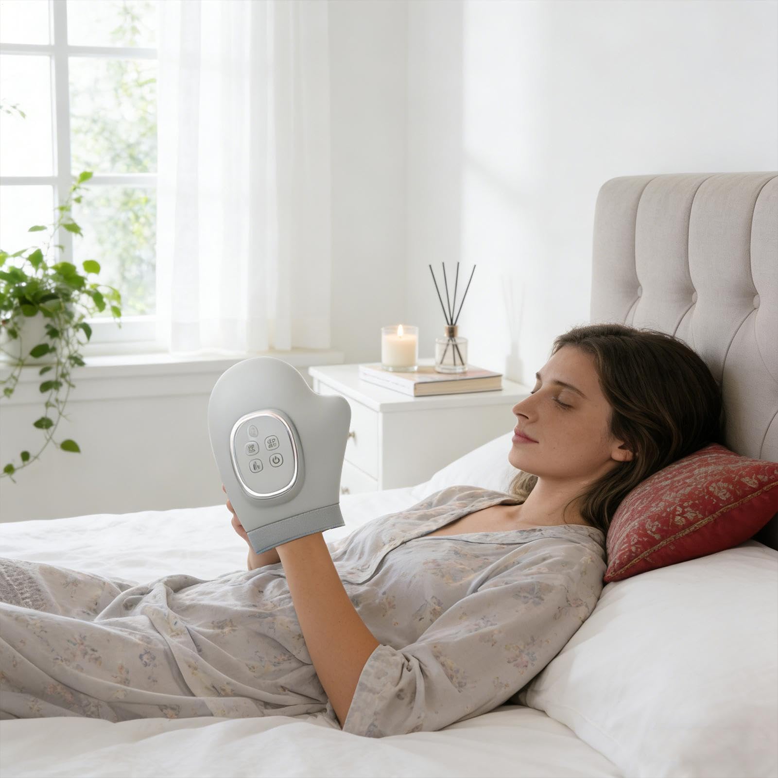 Masajeador De Manos Con Calor Y Compresión Herramienta De Masaje Eléctrica