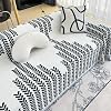 Chenille Sofa Covers Washable Pet Protector Couch Covers for Sectional Sofa Double Sided Chenille Sofa Cover Comfy Chenille Sofa Covers, All Seasons Universal Black,180*230cm/70.8*90.5in