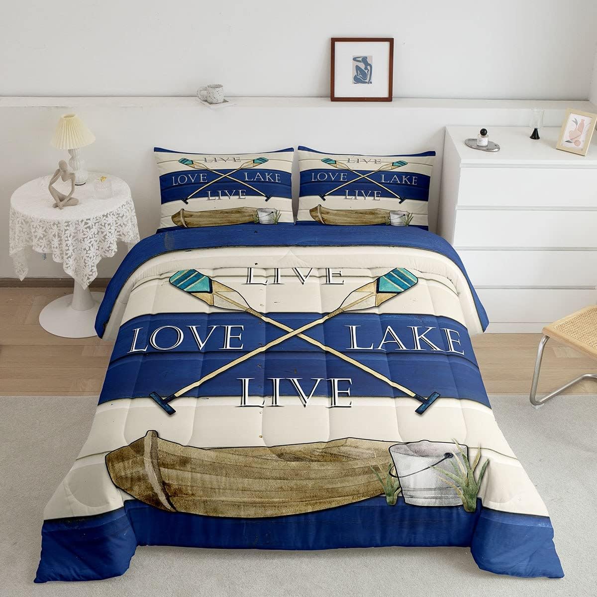 Lake House Decor Bedding Set For The Home Queen Size Rustic